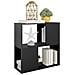 Libreria Nera 60x24x63 cm in Truciolato - Foto miniatura 3