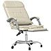 Poltrona Da Ufficio Massaggiante Reclinabile Crema Similpelle - Foto miniatura 7