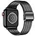 Cinturino Apple Watch 45mm / 44mm / 42mm Maglie Acciaio Inox Nero - Foto miniatura 1