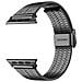 Cinturino Apple Watch 45mm / 44mm / 42mm Maglie Acciaio Inox Nero - Foto miniatura 4