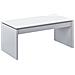 Tavolino Da Salotto Ontario, Tavolino Da Caffè Con Piano Elevabile, Tavolo Basso Da Soggiorno, 102x50h43/54 Cm, Bianco Lucido - Foto miniatura 2