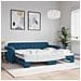 Divano Letto con Letto Estraibile Blu 90x200 cm in Velluto - Foto miniatura 1