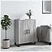 Credenza Grigio Sonoma 69,5x34x90 Cm In Legno Multistrato - Foto miniatura 1