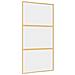 Porta Scorrevole Oro 102,5x205 Vetro Trasparente Esg Alluminio - Foto miniatura 2