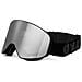 Maschera Apex Occhiali Da Sci Snowboard Magnet Argento A Specchio /nero - Foto miniatura 1