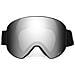 Maschera Apex Occhiali Da Sci Snowboard Magnet Argento A Specchio /nero - Foto miniatura 3
