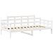 Set Dormeuse E Panca Con Tetto Bianco 80x200cm Massello Pino - Foto miniatura 5