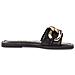Black Casual Open Slippers Ciabatte Pelle Scarpe Donna Nero Eu 37, 1-27119-28 048 - Foto miniatura 3