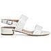 White Casual Open Sandals Sandali Pelle Scarpe Donna Bianco Eu 38, 1-28147-42 100 - Foto miniatura 2