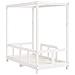 Giroletto per Bambini Bianco 70x140cm in Legno Massello di Pino - Foto miniatura 5