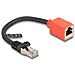 Adattatore RJ45 per la protezione dei dispositivi Cat. 6A S /FTP 20 cm (adattatore a strappo) - Foto miniatura 1