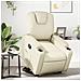 Poltrona Alzapersona Reclinabile Crema In Similpelle - Foto miniatura 1
