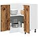 Armadietto Cucina “Lyon” Legno Antico 75,5x75,5x81,5 cm - Foto miniatura 2
