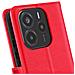 Custodia A Portafoglio Con Cordino Per Xiaomi Redmi Note 14 4g, Rosso - Foto miniatura 2