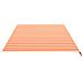 Tessuto Di Ricambio Per Tenda Da Sole Giallo E Arancio 6x3,5 M - Foto miniatura 3