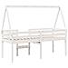 Letto a Soppalco con Tetto Bianco 90x190 cm in Legno di Pino - Foto miniatura 6