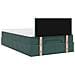 Pouf Letto con Materasso Verde Scuro 120x190 cm Velluto - Foto miniatura 9