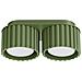Lampada Da Soffitto Aura 2 Verde Oliva Gx53 Sl. 1798 - Minimalist Lampada A Soffitto Verde Oliva 8x21x10 Cm - Foto miniatura 1