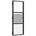 Porta Interna Nero 76 x 201.5 cm Vetro temperato, Alluminio - Foto miniatura 1