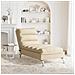 Chaise Longue Massaggi con Cuscini Crema in Tessuto - Foto miniatura 3