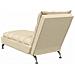 Chaise Longue Massaggi con Cuscini Crema in Tessuto - Foto miniatura 6