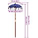 Parasol Balinese Blu (90-100) x 260 cm Cotone e legno massello - Foto miniatura 8