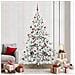 Albero di Natale Artificiale con Rami Pieghevoli Bianco 210 cm - Foto miniatura 2