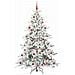 Albero di Natale Artificiale con Rami Pieghevoli Bianco 210 cm - Foto miniatura 3