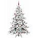 Albero di Natale Artificiale con Rami Pieghevoli Bianco 210 cm - Foto miniatura 4