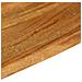 Piano Tavolo Bordi Vivi 60x30x2,5 cm in Legno Massello di Mango - Foto miniatura 7