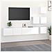 Mobile Porta TV a Parete Bianco in Legno Multistrato - Foto miniatura 2