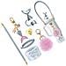 Kit Di Accessori Sirena 7 Pezzi Per Borracce Stanley - Porta Bicchiere In Silicone A Squame Di Pesce, Cinghia, Ciondoli Transparent - Foto miniatura 3