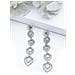 Orecchini Pendenti a Goccia Lacrima Color Argento - Foto miniatura 1