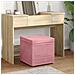 Pouf Rosa 41 x 41 x 40 cm Velluto e Legno Ingegnerizzato - Foto miniatura 2