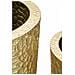 Set 3 Portavasi Glasy Oro In Ferro Con Lavorazione Decorativa - Foto miniatura 3