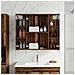 Mobiletto per specchio da bagno Legno vecchio 80 x 14.5 x 70 cm - Foto miniatura 4