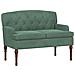 Loveseat con bottoni imbottiti Verde Mare 111 x 65 x 79 cm - Foto miniatura 1