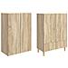 Set di armadi 2 pcs 66 x 34,5 x 95 cm Legno ingegnerizzato - Foto miniatura 3