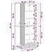 Set di armadi 2 pcs 66 x 34,5 x 95 cm Legno ingegnerizzato - Foto miniatura 8
