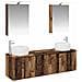 Set di Armadi da Bagno 5 pcs Legno antico Legno ingegnerizzato - Foto miniatura 1