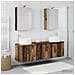 Set di Armadi da Bagno 5 pcs Legno antico Legno ingegnerizzato - Foto miniatura 2
