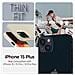 Custodia Spigen Thin Fit Per Iphone 15 Plus - Colore Sabbia - Foto miniatura 3