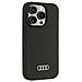 Custodia In Silicone Audi Per Iphone 16 Pro 6.3 Nera - Custodia Protettiva - Foto miniatura 3