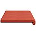 Cuscino per panchina corduroy Rosso Arancio Profondità 35 cm - Foto miniatura 6