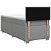 Letto con Box Spring, Materasso e LED Grigio Chiaro Singolo - Foto miniatura 9