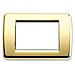 Placca Rondò 3 Moduli Oro Lucido - Foto miniatura 1