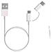 Cavo Micro-usb / Usb Tipo-c Verso Usb 2in1 Di 30cm Originale Xiaomi - Bianco - Foto miniatura 8