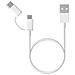 Cavo Micro-usb / Usb Tipo-c Verso Usb 2in1 Di 30cm Originale Xiaomi - Bianco - Foto miniatura 6