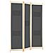 Divisorio A 3 Pannelli Grigio 120x170x4 Cm In Tessuto - Foto miniatura 3