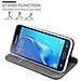 Custodia Compatibile Con Samsung Galaxy J3 2016 In Blu Scuro Nero - Coperchio Protettiva Con Chiusura Magnetica, Funzione Stand E Tasca Per Le Carte - Foto miniatura 7